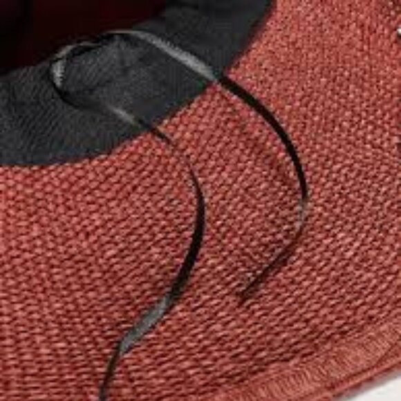 🆕Wide Brim Straw Hat - Rust Red - Picture 3 of 3